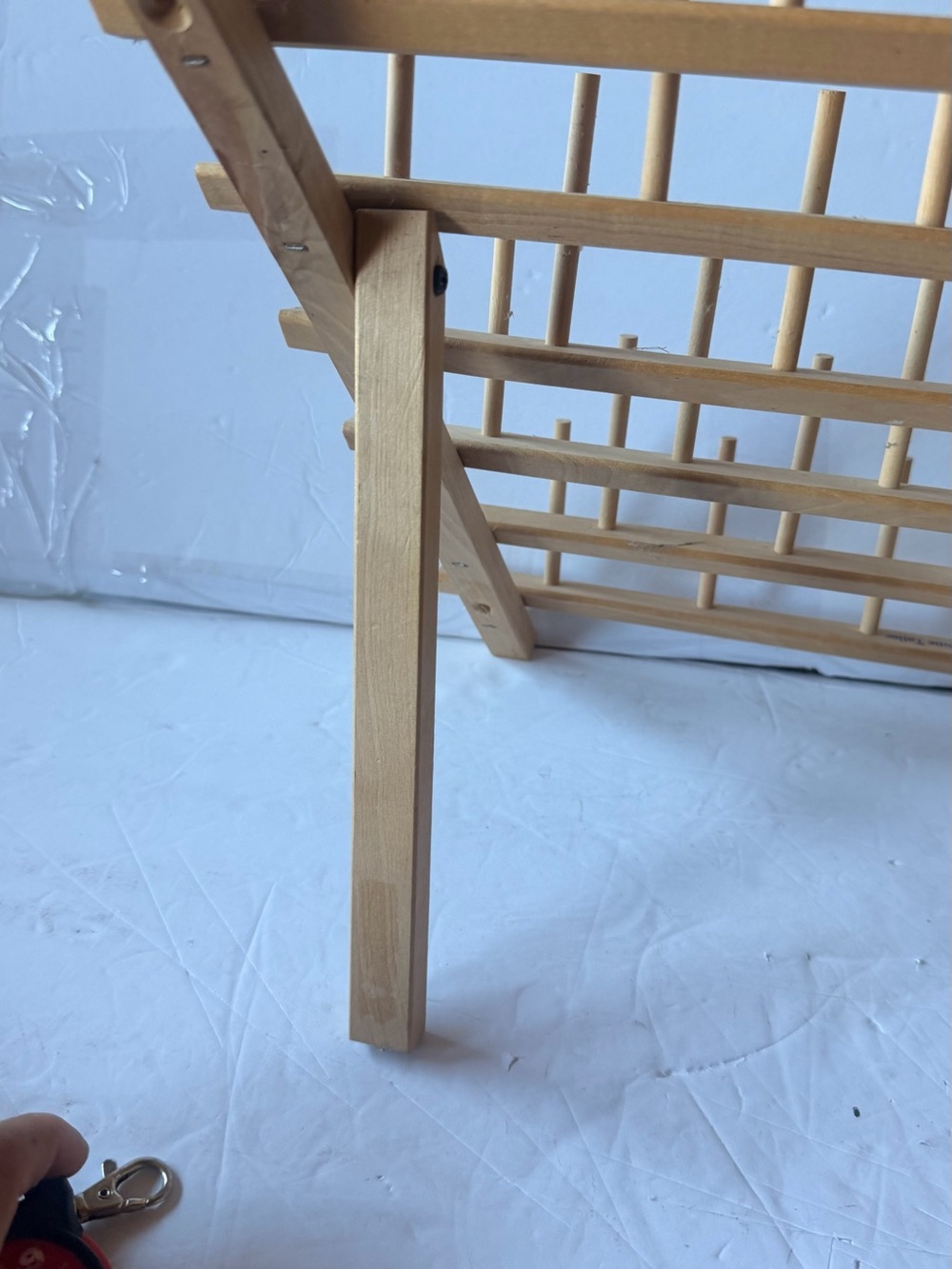 Natural Wood Multi-Peg Wall Rack - Picture 6 of 7